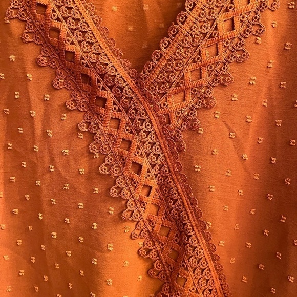 2025 COLOR~WOMEN’S~ LONG SLEEVE~ BLOUSE~MUTED ORANGE~ - Picture 2 of 7